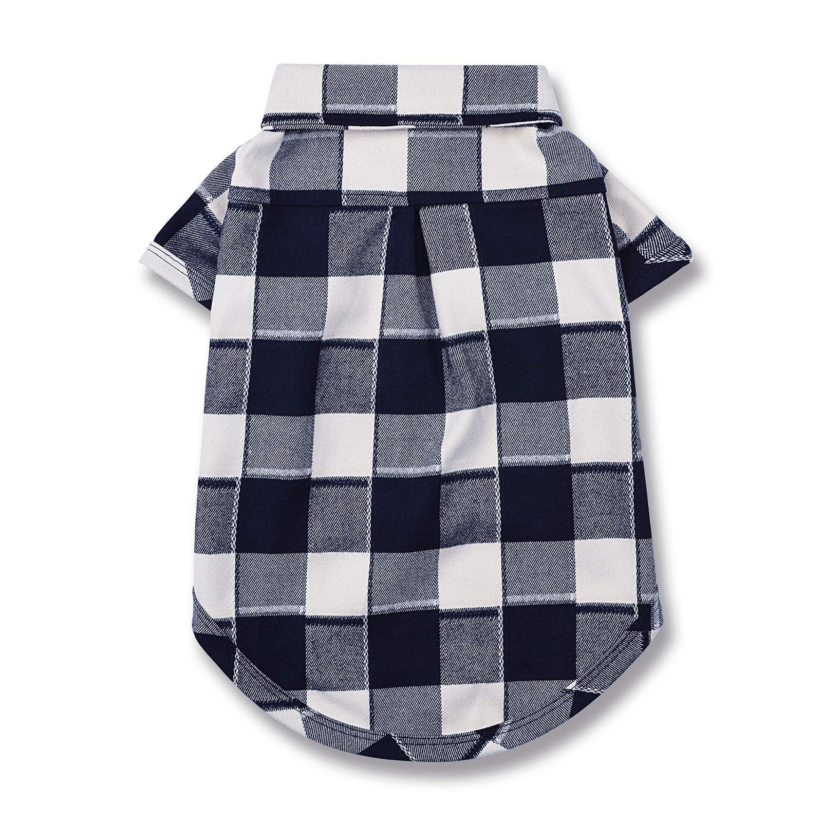 Ctilfelix Dog Shirt Plaid Puppy Clothes For Small Medium Large Dogs Cats Boy Girl Kitten Soft Pet T-Shirt Breathable Tee Outfit